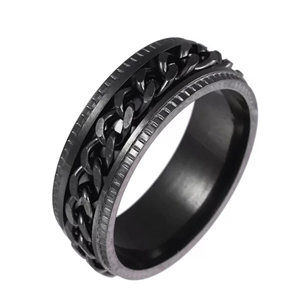 انگشتر طرح زنجیر دار مدل 5064