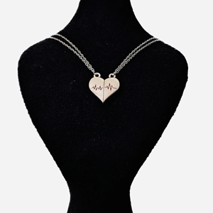 گردنبند طرح قلبی مدل 5066