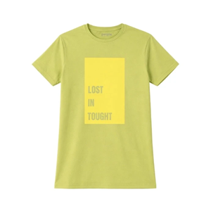 تیشرت آستین کوتاه زنانه لیمویی مدل a504