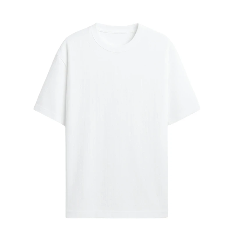 تیشرت آستین کوتاه سفید مردانه مدل A501